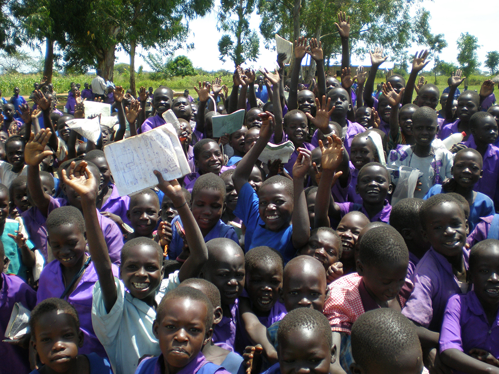 South African children excited about learning