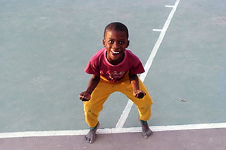 Happy, smiling South African boy